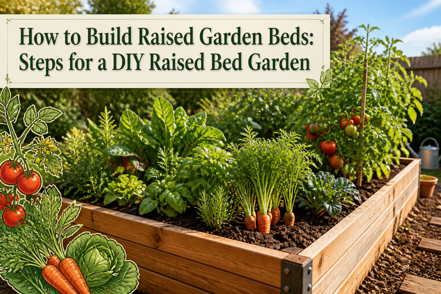Newly constructed raised garden beds positioned in a bright outdoor space.