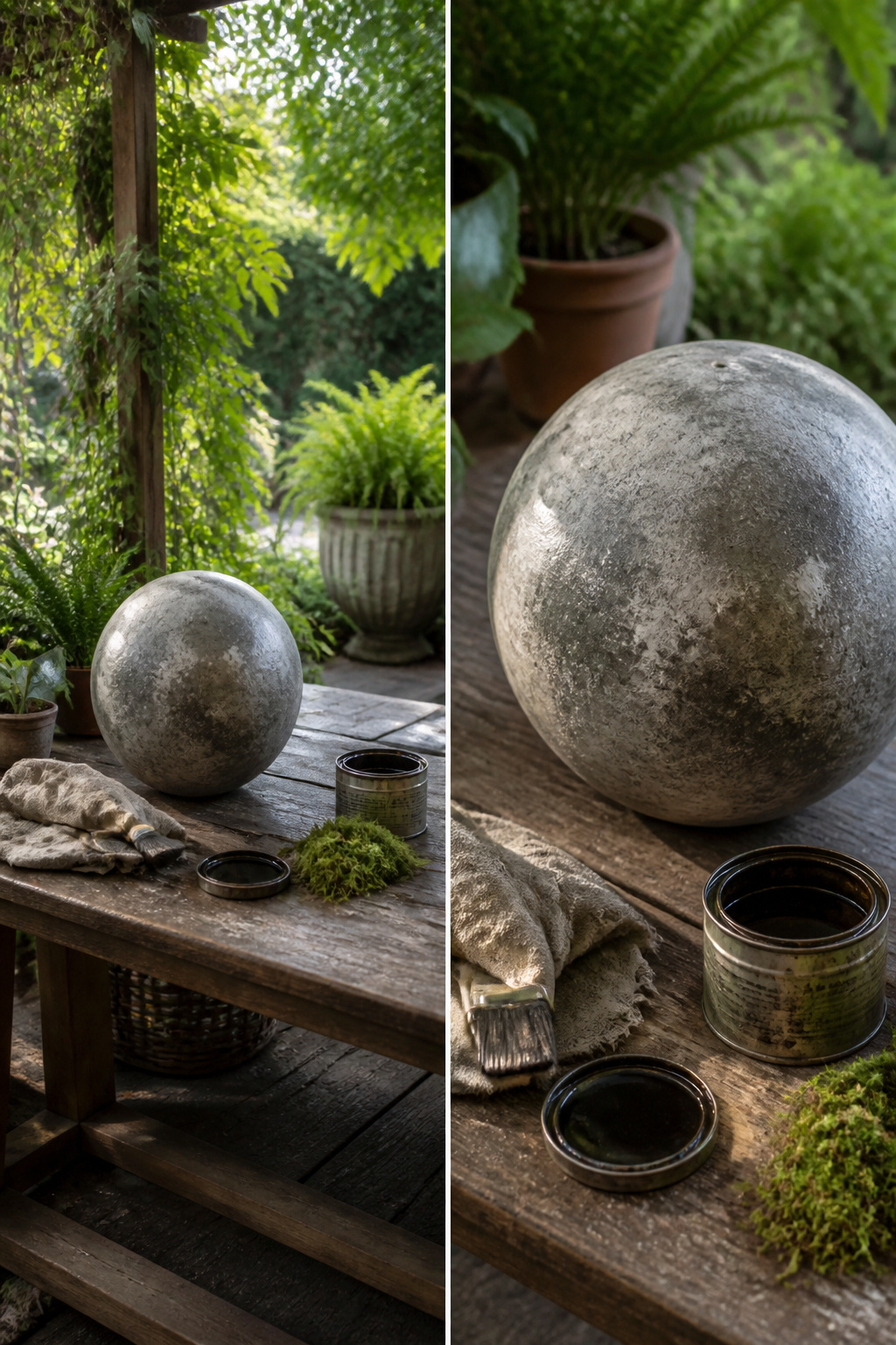 DIY Concrete Garden Orbs: A Step-by-Step Guide for 2026 11 Different color and surface treatment options for concrete orbs.