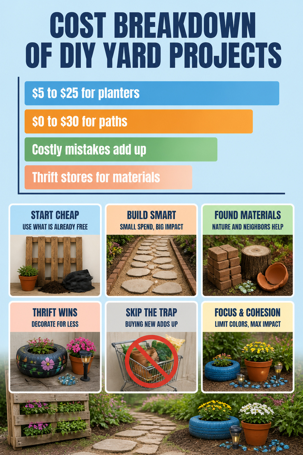 12 Yard Decorations DIY Projects for 2026 15 A breakdown of expenses for DIY yard decorations.