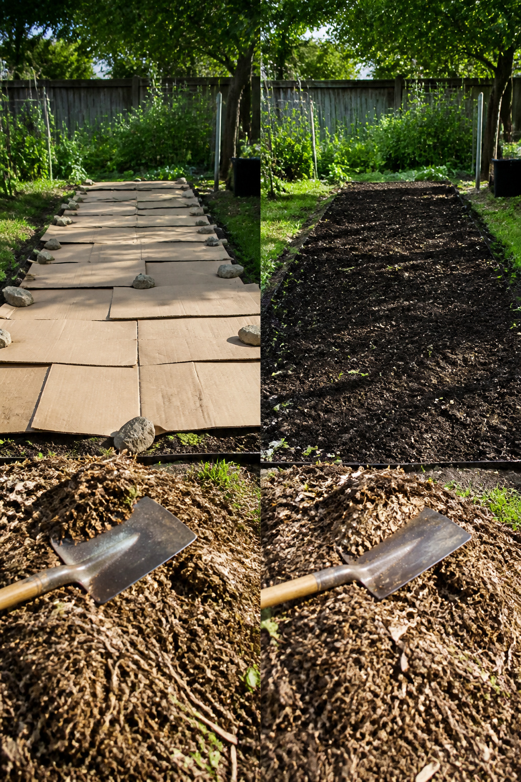 How to Build Raised Garden Beds: 8 Steps for a DIY Raised Bed Garden in 2026 4 Cardboard covering grass to prepare for a raised garden bed.