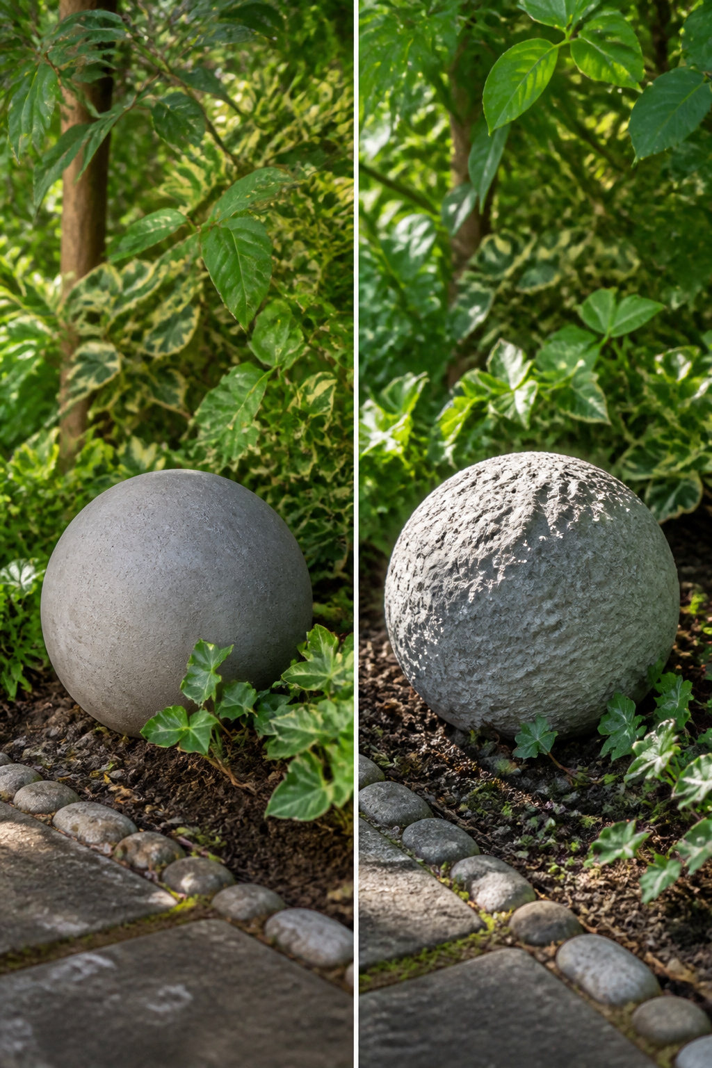 DIY Concrete Garden Orbs: A Step-by-Step Guide for 2026 8 A diagram showing the weight differences of various orb sizes.